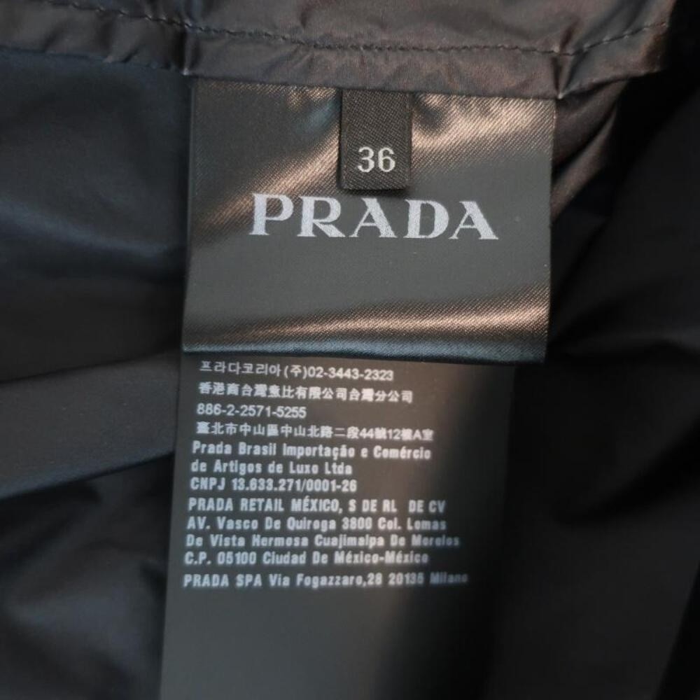 Prada Nylon Trench Coat Black Size 36 Belted Lightweight Coat - Picture 10 of 12